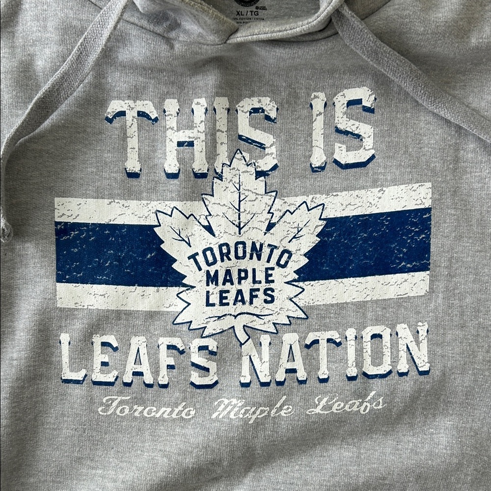Toronto Maple Leafs light Gray Hoodie XL unisex - Picture 4 of 7